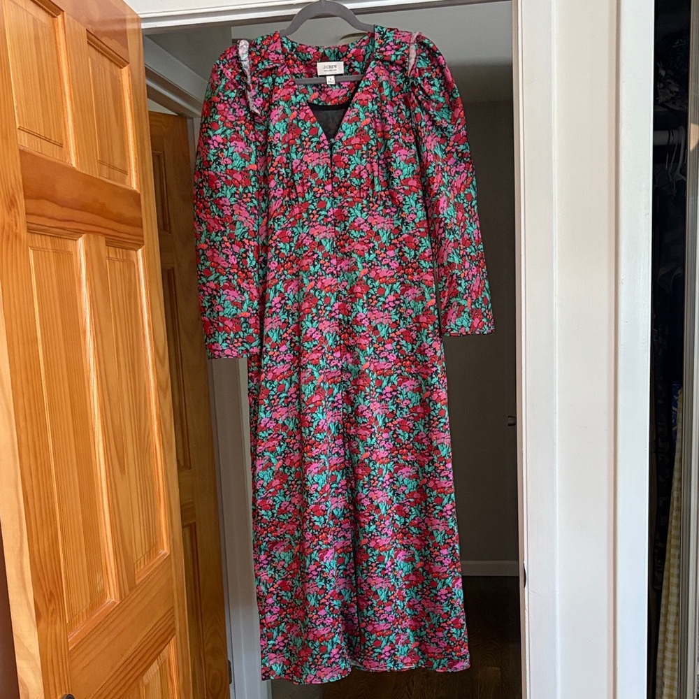 J. Crew Floral Midi Dress